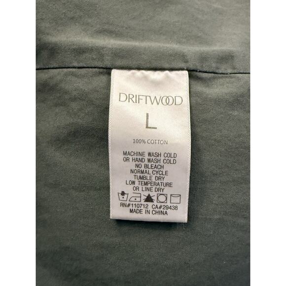 Driftwood Military Jacket Womens Medium Green Stars Utility Pockets Sundance L - Picture 8 of 10